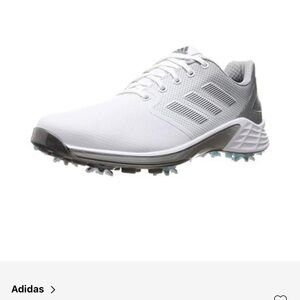 Adidas Men's White and Gray Zg21 Golf Shoe